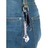 Yjemle 1pc Mini Silver Open End Wrench, Steel 2.5inch Monkey