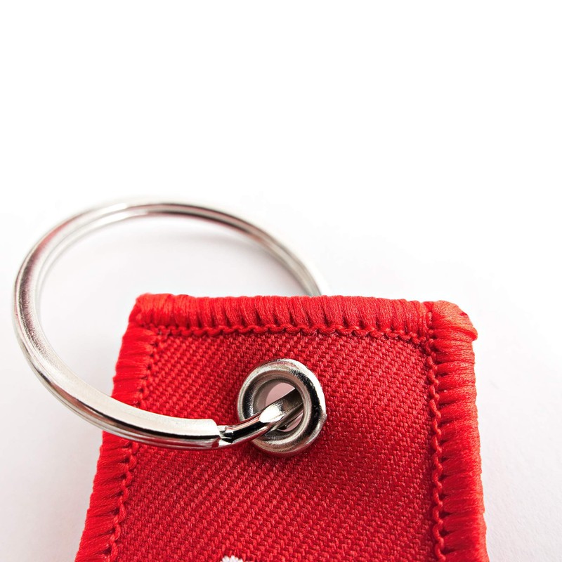 RENEGADE Motorcycle Fabric Keyring with Key Ring Embroidered & Scratch