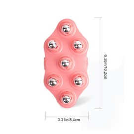 YUANHONGJIAN Massage Ball Massage Glove Bead Massage Roller Manual Roller Massager for Full Body Care Deep Tissue Stress Relief and Cellulite Reduction (Pink)