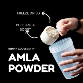 Amla Powder Indus Farms Superfoods Indian Gooseberry Freeze Dried Superfood Boosts Immunity Hair Skin Care Vegan GMO-Free Gluten-Free 100g