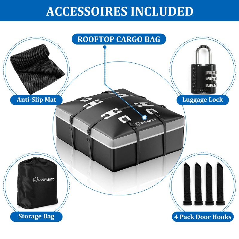 KEEPDSGN 21 Cubic Feet Car Roof Top Cargo Carrier Bag