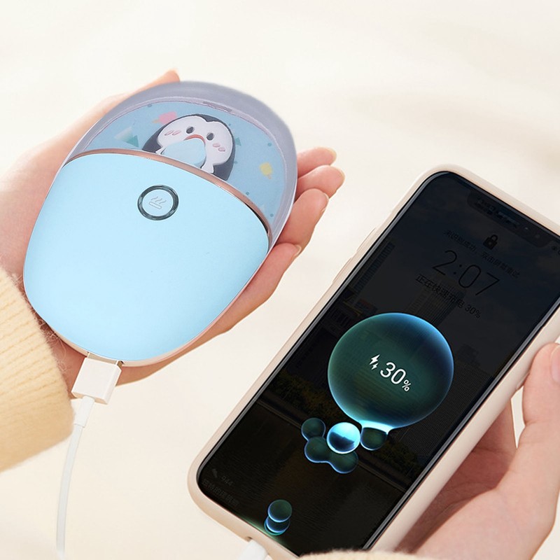 Rechargeable Hand Warmer Small USB Charging Double Sided Portable Handy