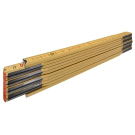 STABILA Type 607 2m Yellow Wooden Folding Ruler Metric Scale
