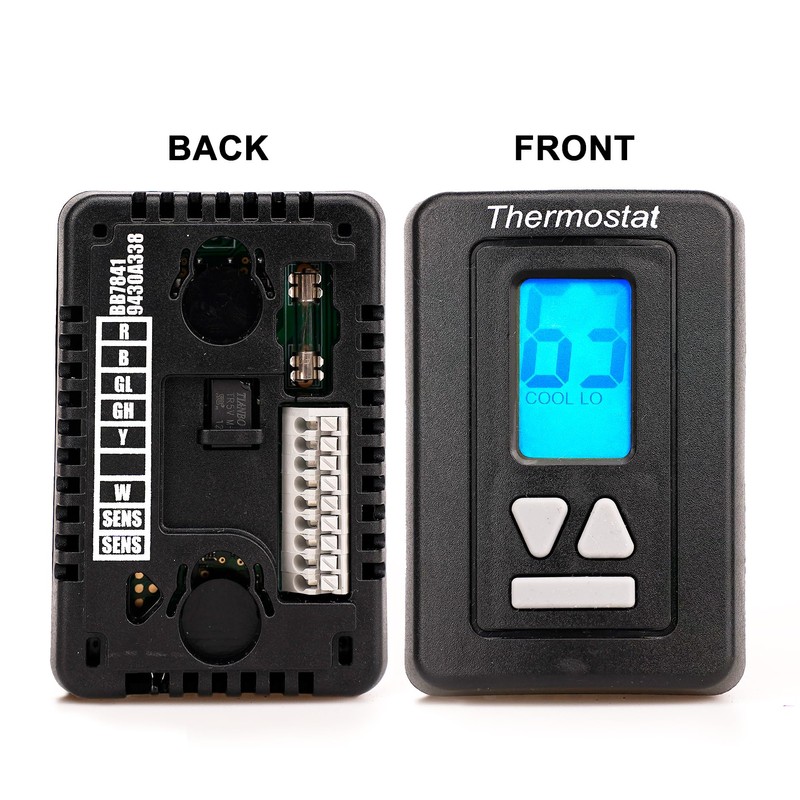DEENGK RV Thermostat Hot/Cool Non-Original, 94303382 12v, 9430, Replacement Black