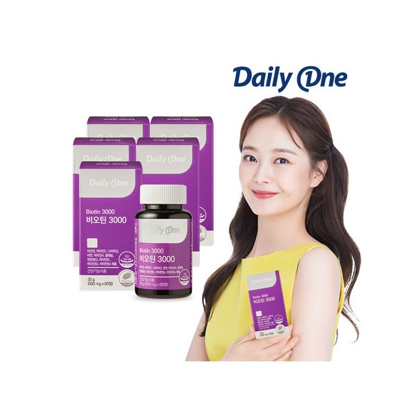 Daily One Biotin 3000 Multi-Nutrition 5 cans / 데일리원 비오틴