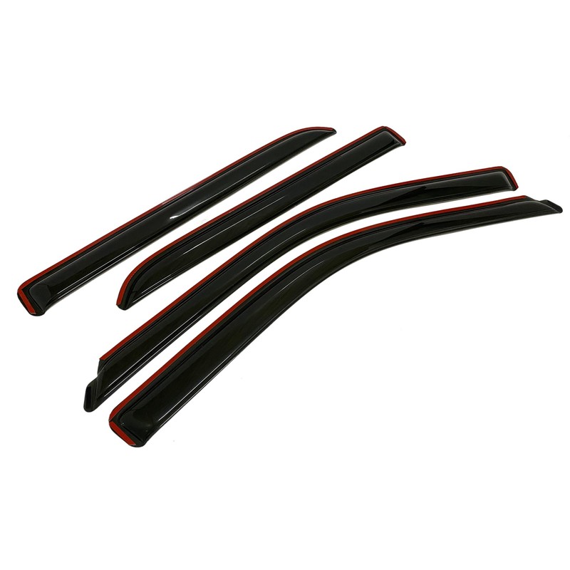 in-Channel Style Smoke Window Sun Rain Visor Vent Guard Deflector