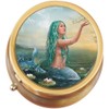 Mermaid Brass Round Pill Box