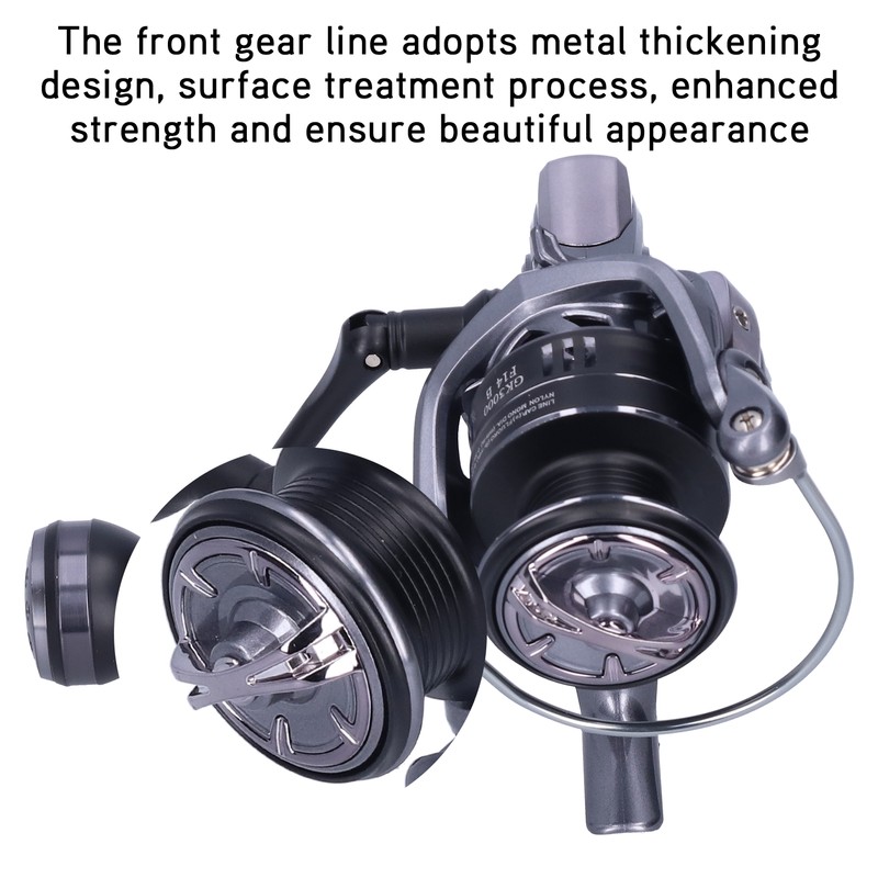13+1 Bearing Spinning Reel 5.2:1 Gear Ratio Foldable Arm Fishing