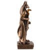 Egyptian God Anubis Miniature, Bronze/Coloured by Veronese