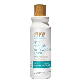 RAW SUGAR, Moisture Smoothie, Shampoo, para Cabello Dañado, Hidrata y Fortalece, con Coco, Agave y Leche de Almendras, Prensado en Frío, Vegano, Libre de Sulfatos, Siliconas y Parabenos, 532 ml