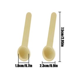NILLOS Small Wooden Kitchen Spoons, 20 PCS Wooden Seasoning Spoon for Seasoning Condiment, Spice, Sugar, Coffee, Honey (2.95 in)