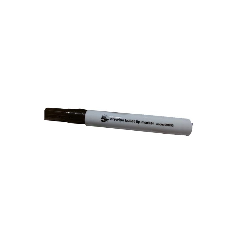 Whitebox Whiteboard Marker Bullet Tip Black [Pack 10]
