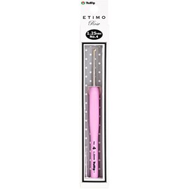 Tulip Needle Company TEL-04E Etimo Rose Steel Crochet Hook-Size 4/1.25mm