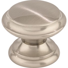 Top Knobs M1303 Asbury Collection 1-3/8" Flat Top Knob, Brushed Satin Nickel