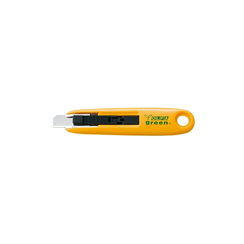 OLFA SK-7Green - Cúter plástico reciclado con cuchilla trapezoidal de