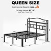 RmagineX Queen Size Bed Frame, 14 Inch High Heavy Duty