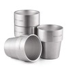 Hivexagon 300ml Set of 4 Stainless Steel Double Wall Cups