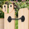 2 Pack Hook and Eye Latch, 8 Inch Black Cabin