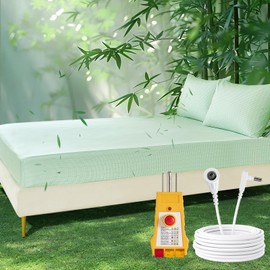 Grounding Sheets, 90% Viscose Derived from Bamboo Grounded Bed Sheets, 15inch Deep Pocket Grounding Fitted Sheet - Light Sage Green, 77"x80"x15"