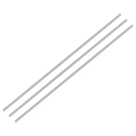 QUARKZMAN 3 Pieces Threaded Rods, M4 x 350 mm, 304 Stainless Steel, Threaded Rod with Metric Full Thread, M4-0.7 Thread Pitch for Furniture and Machine Assembly