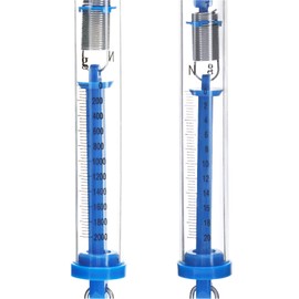 QWORK Spring Scale, 10 Pack 20N Transparent Spring Balance Hanging Tube Spring Scale