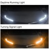 TEKSHINNY Car LED Strip Lights, 2Pcs 24 Inch Flexible LED