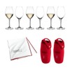 Riedel Wine Friendly White Wine/Champagne Wine Glasses (6-Pack) Bundle with