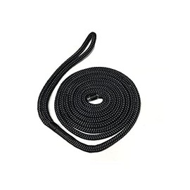 Gen3 Marine Double Braid Black Boat Dock Line (1/2" x 15')