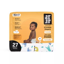 Hello Bello Premium Baby Diapers Size 3 I 27 Count of Disposeable,..