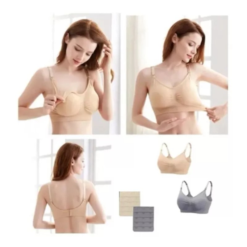 Compraymas Par 2 Brasier Maternidad Brassier Lactancia Brasieres Sosten