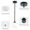 MAYNA 1 Pack Modern Pendant Lights Kitchen Island, Matte Black
