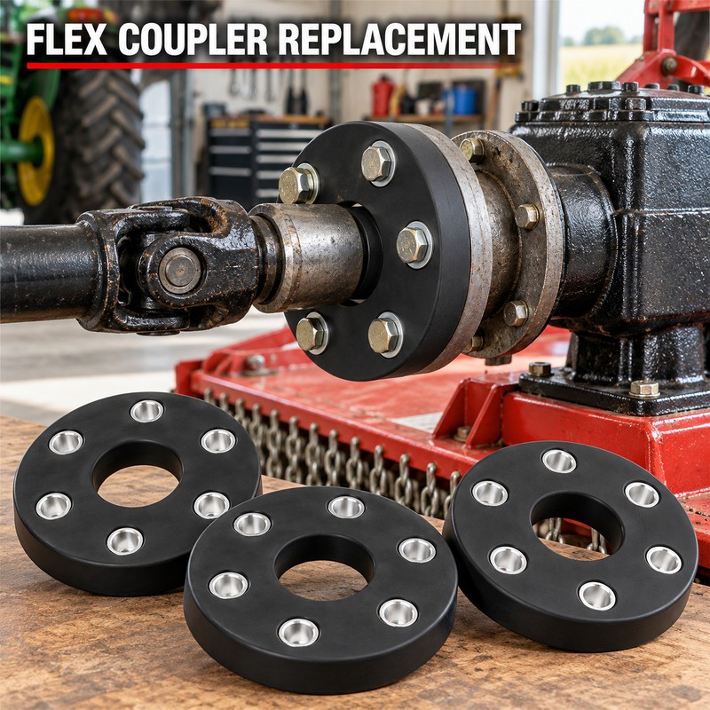 4-Pack Rotary Cutter Flex Coupler Rubber Disc Kit, Replaces 00762215