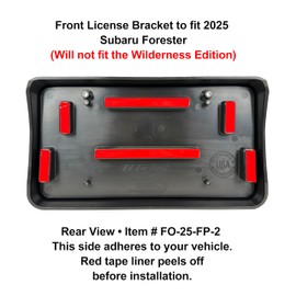 Front & Rear License Brackets Compatible with 2025 Subaru Forester (Does NOT FIT Wilderness Edition)