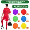 TuXHui 4 Inch Poly Spot Markers for Gym Floor, Non-Slip