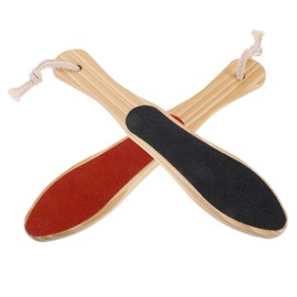 BIUDECO 2pcs Wooden Foot Rubbing Board Multifunctional Callus Remover Exfoliating Tool for Smooth Feet Portable