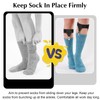 Classicseali Pack of 4 Men's Sock Holders, Adjustable Elastic Garters