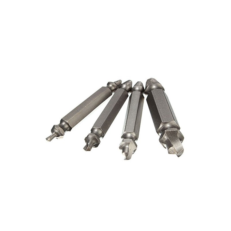 CEFEPH 4 Piece Screw Extractor Defective Screw Remover Made of