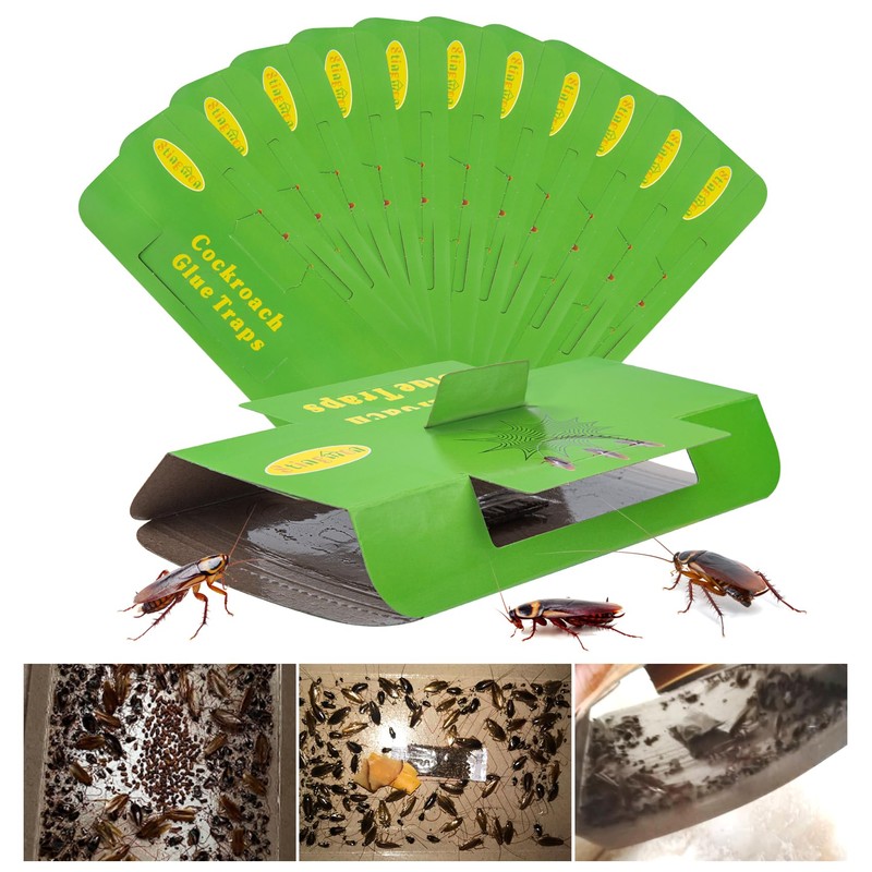 18 Pack Roach Traps Indoor Roach Killer Indoor Infestation, Cockroach