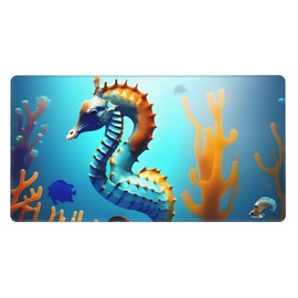 PHAYAH Seabed Coral Seahorse Large Keyboard Pad 16 X 29.5 Inch Non-Slip Suitable for Desktop and Laptop Users for Office Gaming and Studying