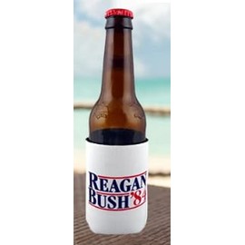 PKM Collapsible Neoprene Can Coolers Make America Great Again Reagan Bush 84 - Trump 2024 (Reagan/Bush '84, (Regular 12 oz Can Cooler)