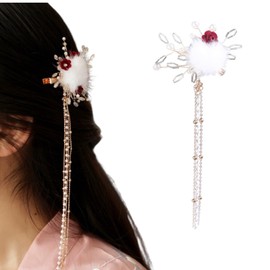 EZ PEACH Hair Ornament, Yukata, Shichi-Go-San Hair Ornament, Hakama, Kimono, Furisode, Kimono, Kimono, Graduation Ceremony, Wedding Ceremony, High Quality Artificial Flower, Hair Accessory (Rose /