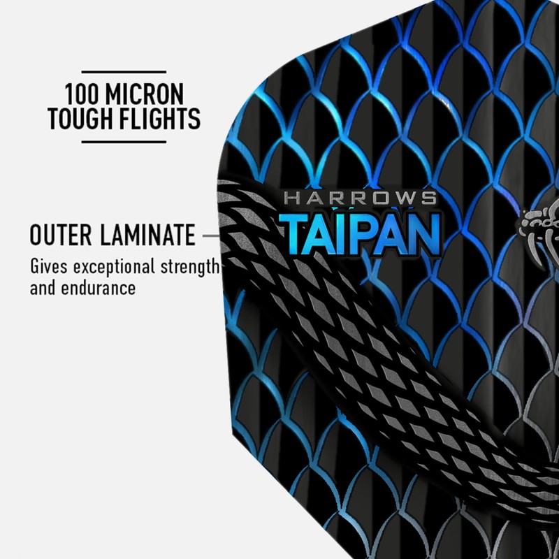 Harrows TAIPAN FLIGHTS | Set of 5 Premium Extra Strong