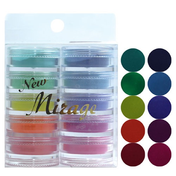 Mirage Color Powder, N/WCV, 0.1 oz (3.5 g), Set of