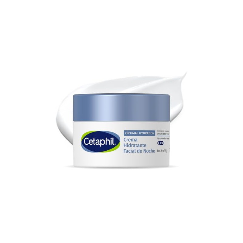 Cetaphil Optimal Hydration Crema Noche Ácido Hialurónico Piel Sensible 48