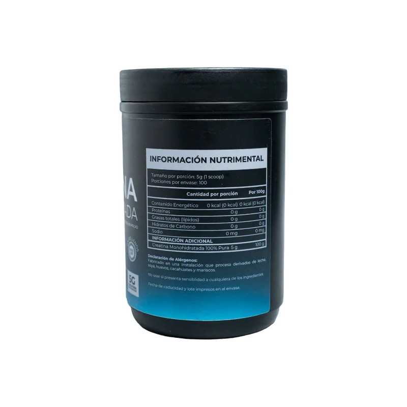 Creatina Monohidratada 100% Pura 500 G 100 Serv Granalia Lif