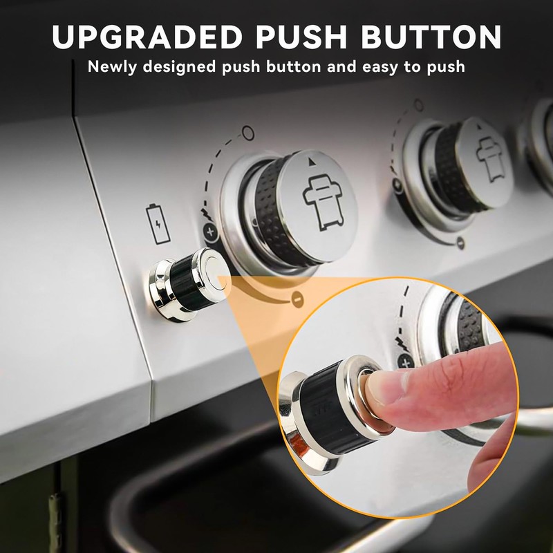 onlyfire 6 Outlets Universal Spark Generator Tact Push Button Switch