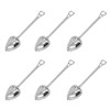 UDNFHL 6 Pieces Heart Shaped Tea Filter Spoon, Creative Tea