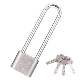 Long Lock Beam Bike Padlock Anti-Theft Door Cabinet Drawer Gate Lock with Keys Lock Long Beam Gym Locker Locker Padlock Glass Door Lock