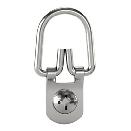 OOK 533830 D-Ring Mirror Hangers, Picture Hangers, ReadyScrew, Steel, Zinc Plated, 20lbs (3 Set)