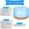 Miserwe 500ml Diffuser with Remote Control Waterless Automatic Shut Off